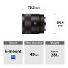 Sony FE 55mm F/1.8 ZEISS Sonnar T* -5552