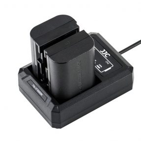 JJC DCH-LPE6 USB Dual Battery Charger (voor Canon LP-E6 en LP-E6N accu)