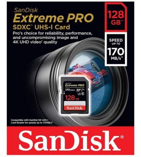 SanDisk SDXC Extreme Pro 128GB 170 MB/s