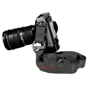 Sunwayfoto Camera Strap Black STR-01-B + Sunwayfoto SP-60QB snelkoppelingsplaat