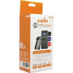 Jupio USB Brand Charger Kit voor Sony/Samsung/JVC 7.2V-8.4V accu’s