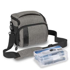 PEDEA camera tas groot FASHION PRO (licht) grijs