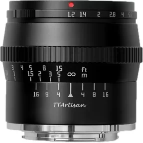 TTArtisan APS-C 50mm f1.2 MFT Black