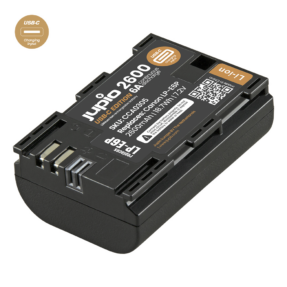 Jupio Canon LP-E6P ULTRA 2600mAh (6A continuous discharge)